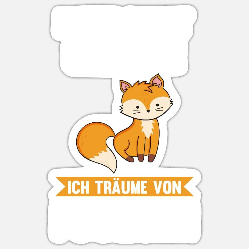 Fuchs Sticker Größe S (10 x 10 cm)