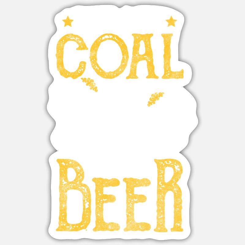 Miner Shaft Work - Sticker size S (10 x 10 cm) - white matte