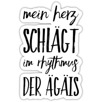 Lustiger Griechischer Spruch Griechenland Geschenk - Sticker Größe S (10 x 10 cm) - Mattweiß - Vorne
