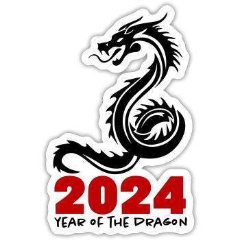 2024 - Sticker size S (10 x 10 cm) - white matte - Front