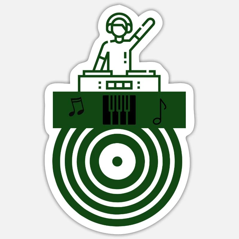 Beats - Sticker Größe S (10 x 10 cm) - Mattweiß