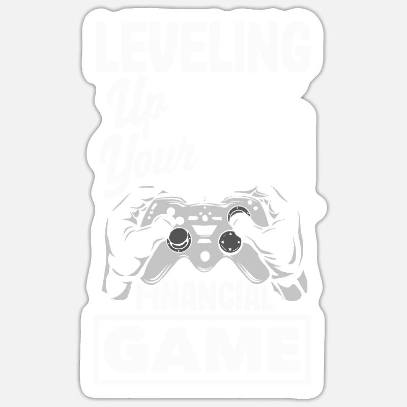 Leveling Up Your Financial Game Controller Sticker size S (10 x 10 cm)