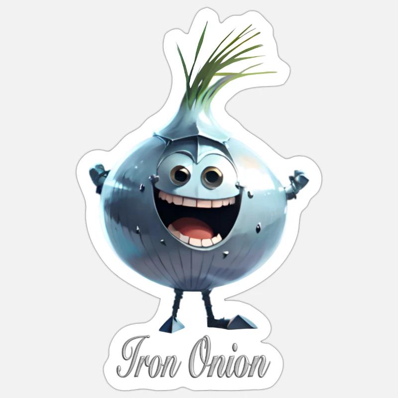 IRONONION alone - Sticker size S (10 x 10 cm) - white matte