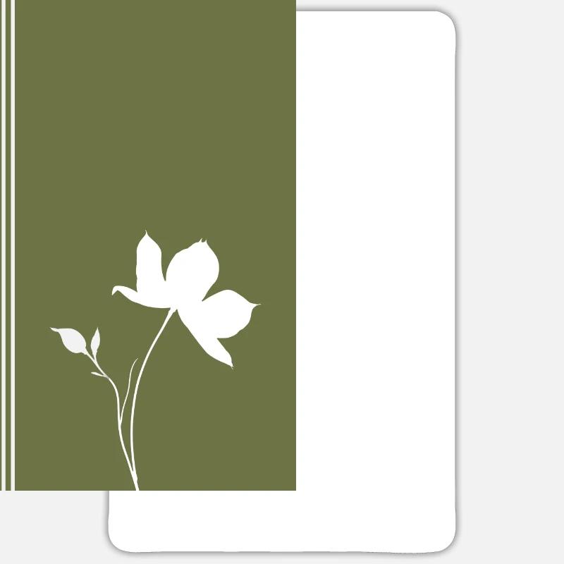 Botanique, Fleurs, Horticulture - Sticker taille S (10 x 10 cm) - blanc mat