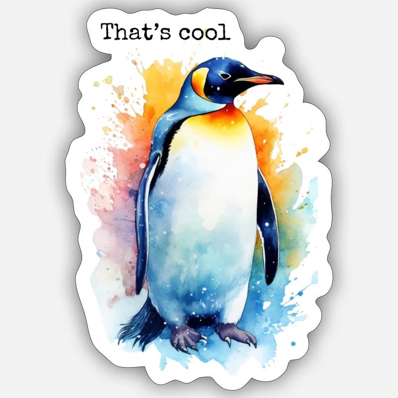 That's cool - Sticker size S (10 x 10 cm) - white matte
