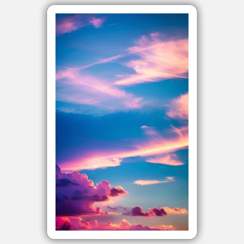 Pink clouds Sticker size S (10 x 10 cm)