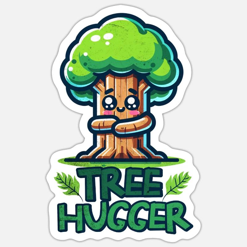Tree Hugger Sticker size S (10 x 10 cm)