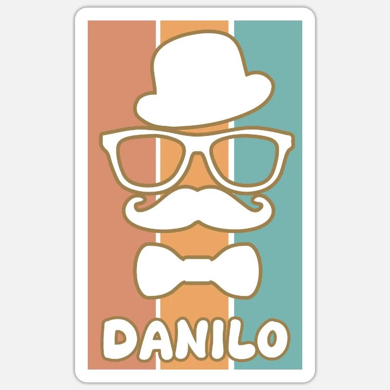 Danilo - Sticker size S (10 x 10 cm) - white matte