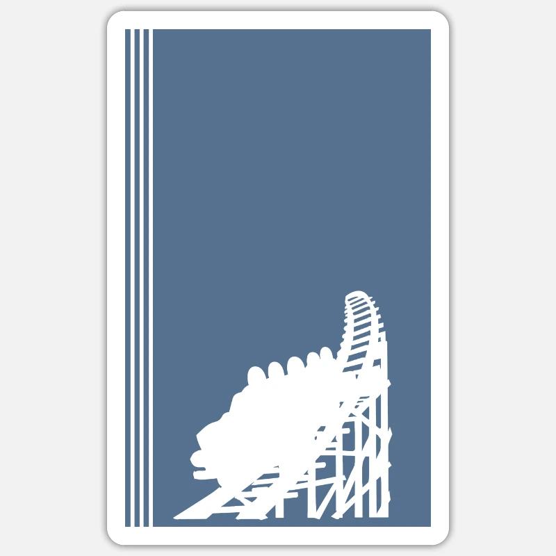 Roller coaster marquee Ferris wheel Sticker size S (10 x 10 cm)