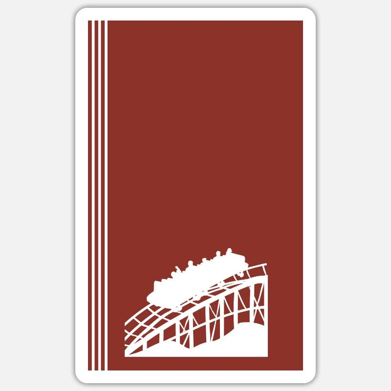 Roller Coaster Marquee Sticker size S (10 x 10 cm)