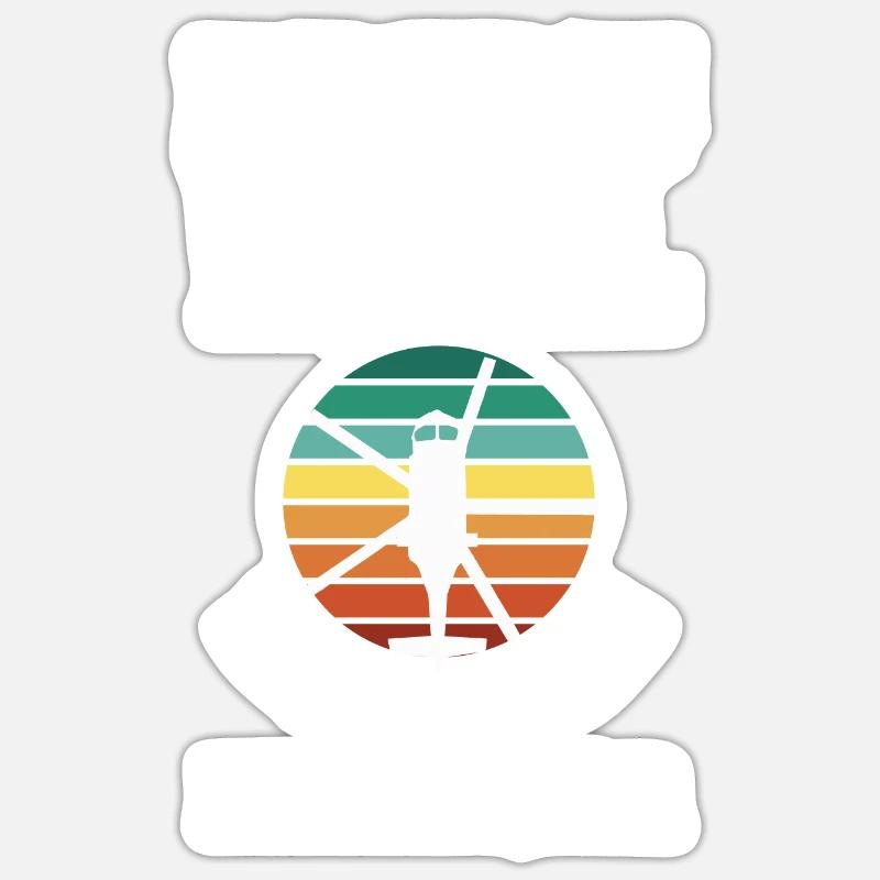 Pilot Helicopter Helicopter - Sticker size S (10 x 10 cm) - white matte