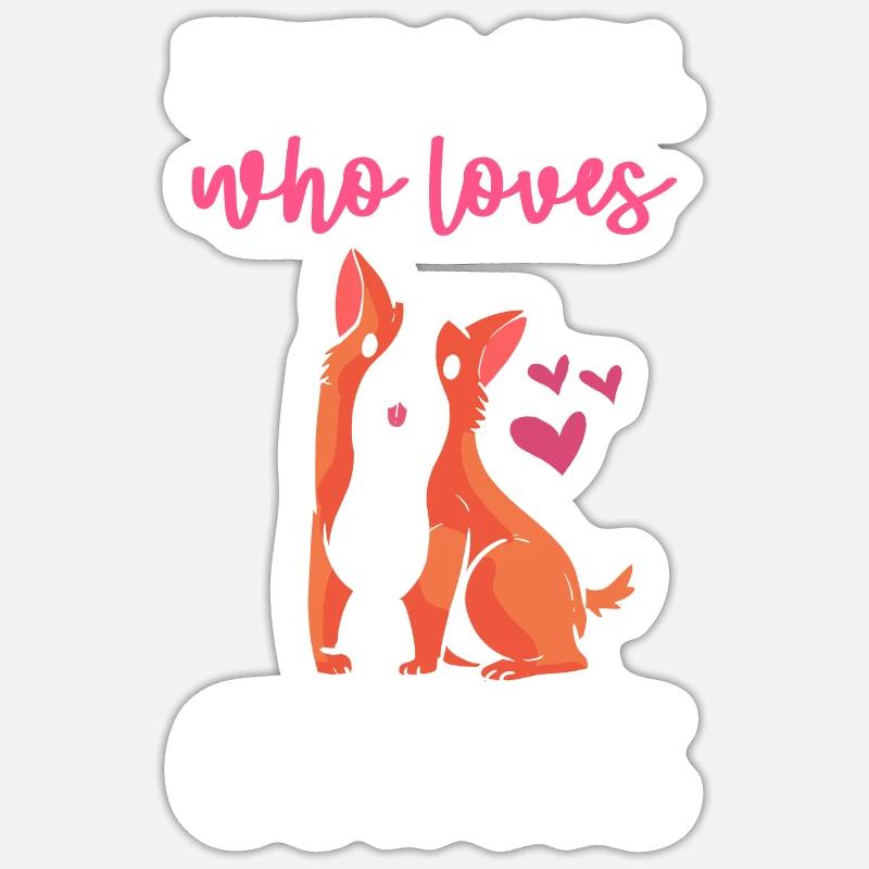 Corgi - Sticker taille S (10 x 10 cm) - blanc mat