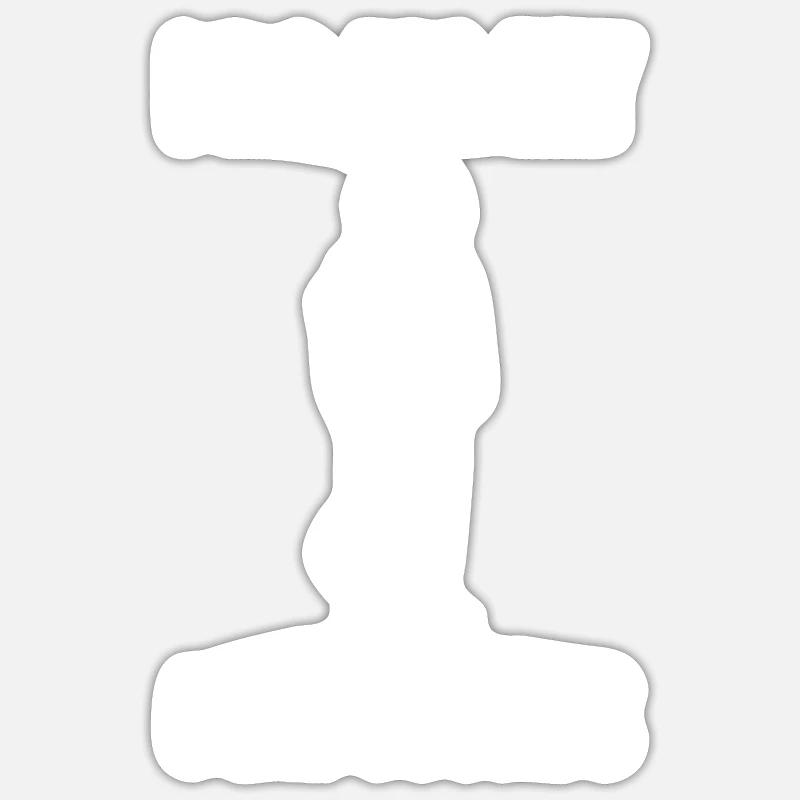 Broken leg Sticker size S (10 x 10 cm)