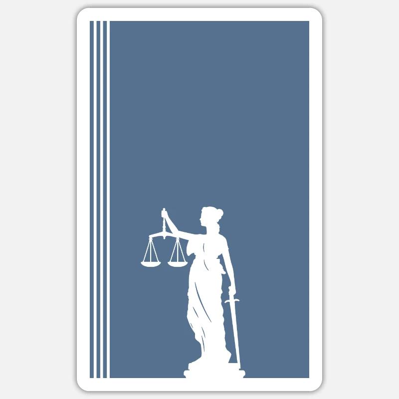 Anwalt Absatz Versicherung - Sticker Größe S (10 x 10 cm) - Mattweiß