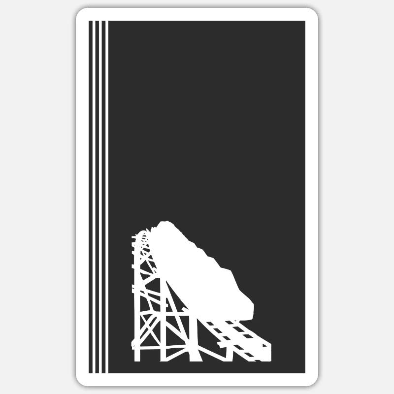 Rummel rollercoaster Kirmes Sticker Größe S (10 x 10 cm)