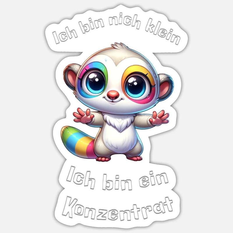 Small but a concentrate - Sticker size S (10 x 10 cm) - white matte