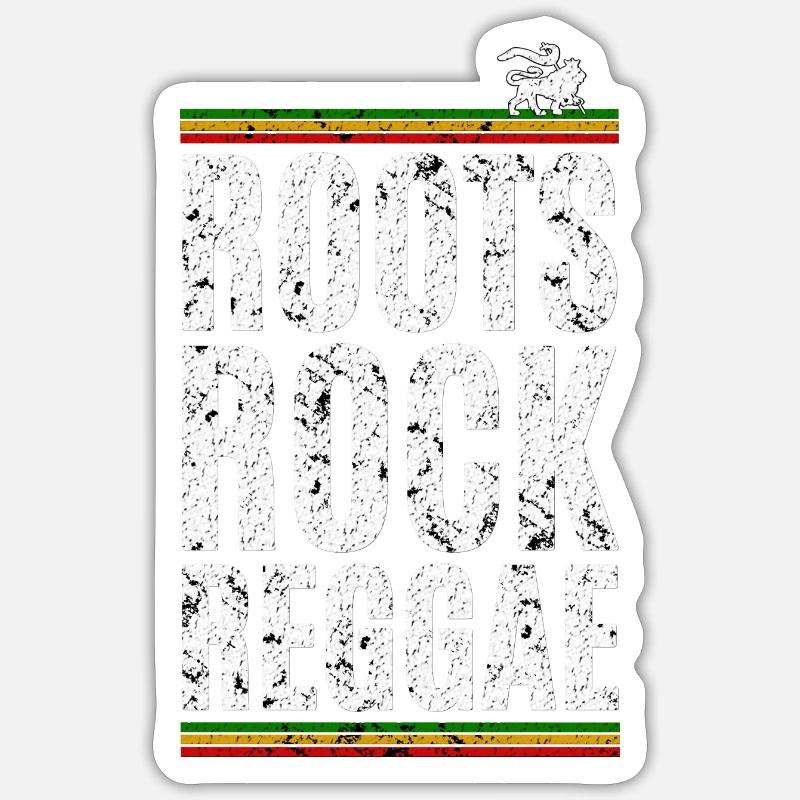 Roots Rock Reggae - Sticker size S (10 x 10 cm) - white matte