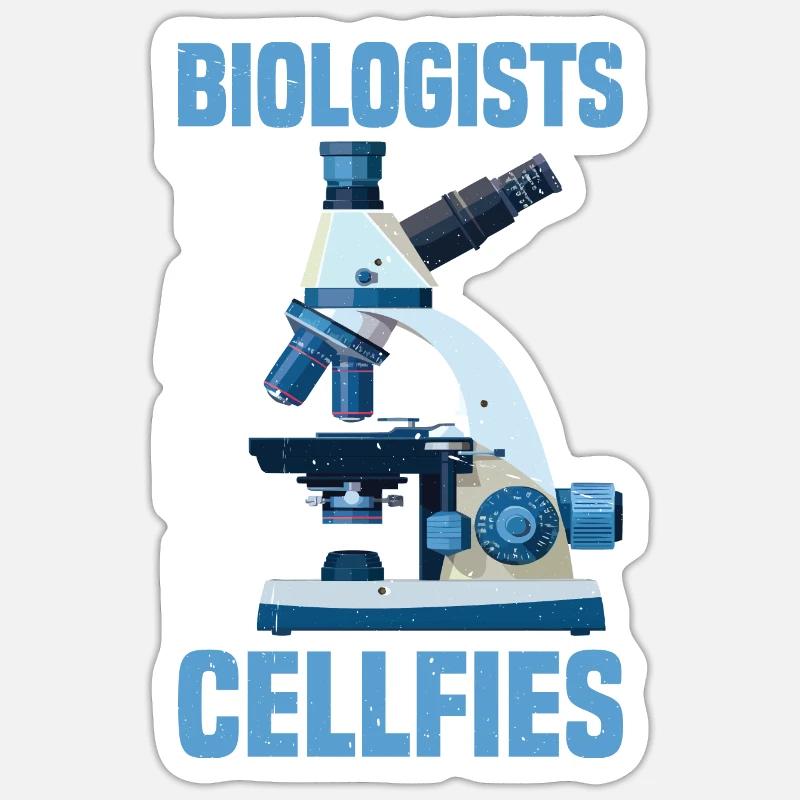 Biologists Take Cellfies 2 - Sticker Größe S (10 x 10 cm) - Mattweiß