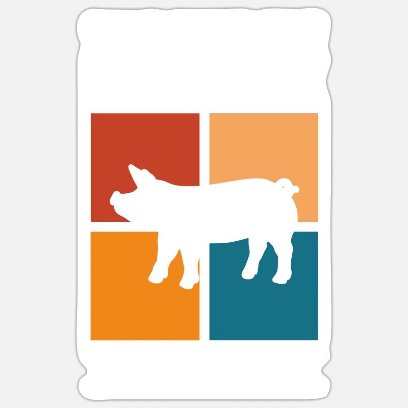 Farmer - Sticker size S (10 x 10 cm) - white matte