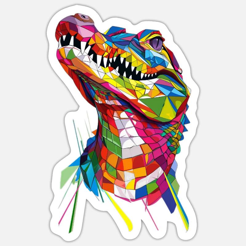 Crocodile Sticker taille S (10 x 10 cm)