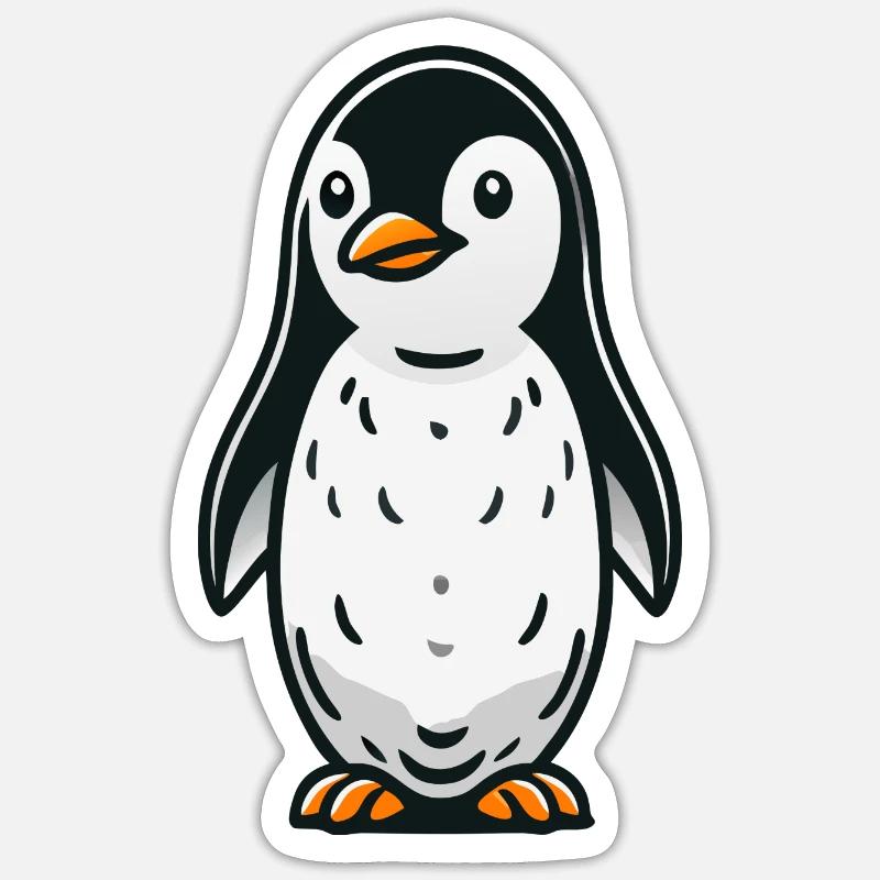 penguin - Sticker size S (10 x 10 cm) - white matte
