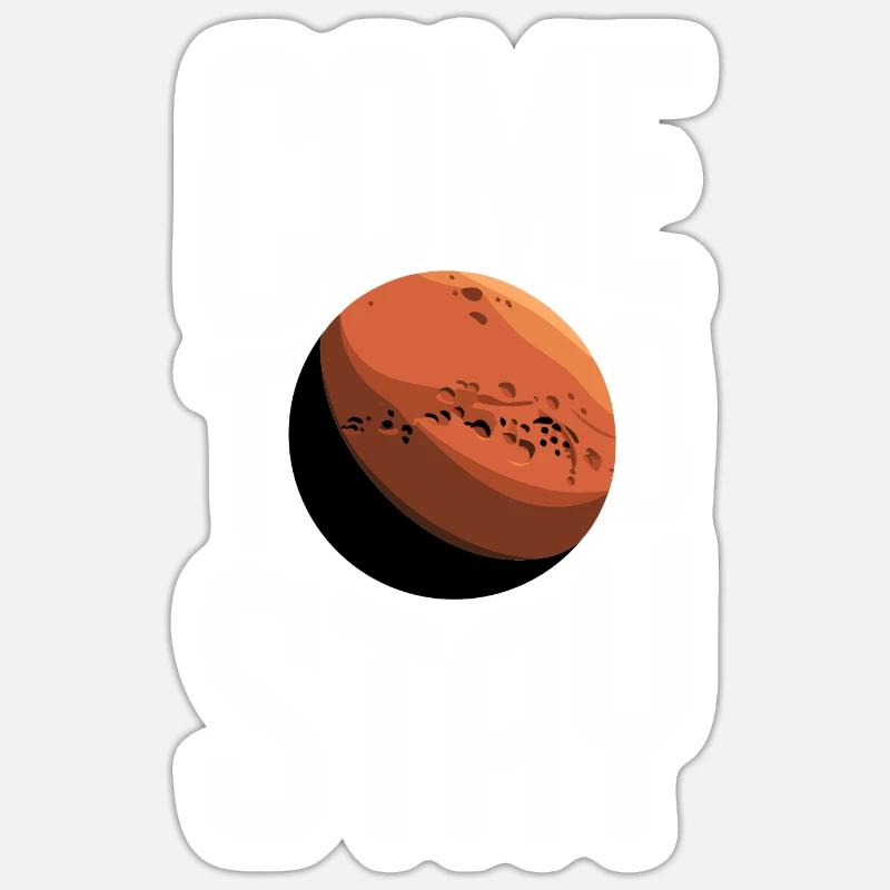 Mars Planet Planet Solar System Sticker size S (10 x 10 cm)