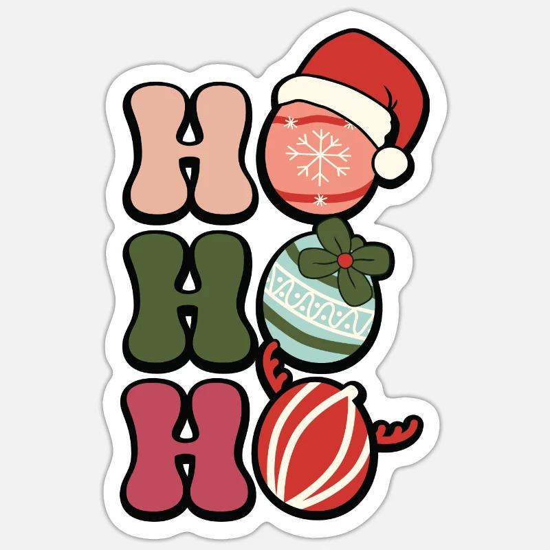 HoHoHo Sticker size S (10 x 10 cm)