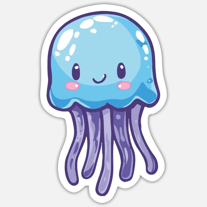 Jellyfish Sticker size S (10 x 10 cm)