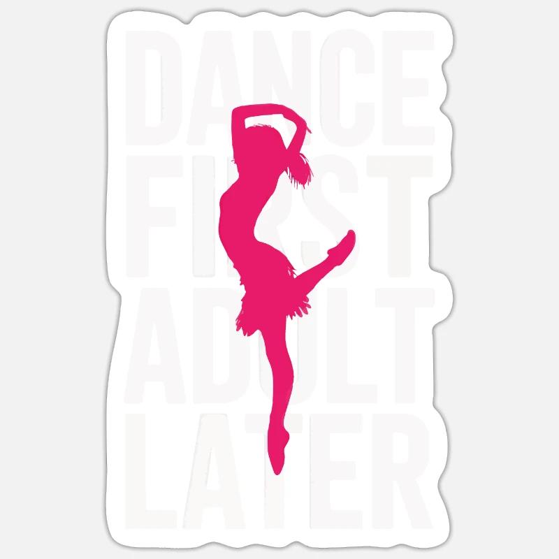 Dancing Dancers Dancing - Sticker size S (10 x 10 cm) - white matte
