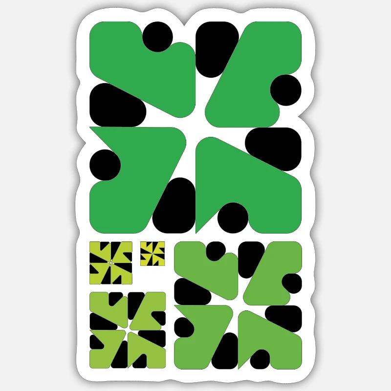 Angle 1 - Sticker taille S (10 x 10 cm) - blanc mat
