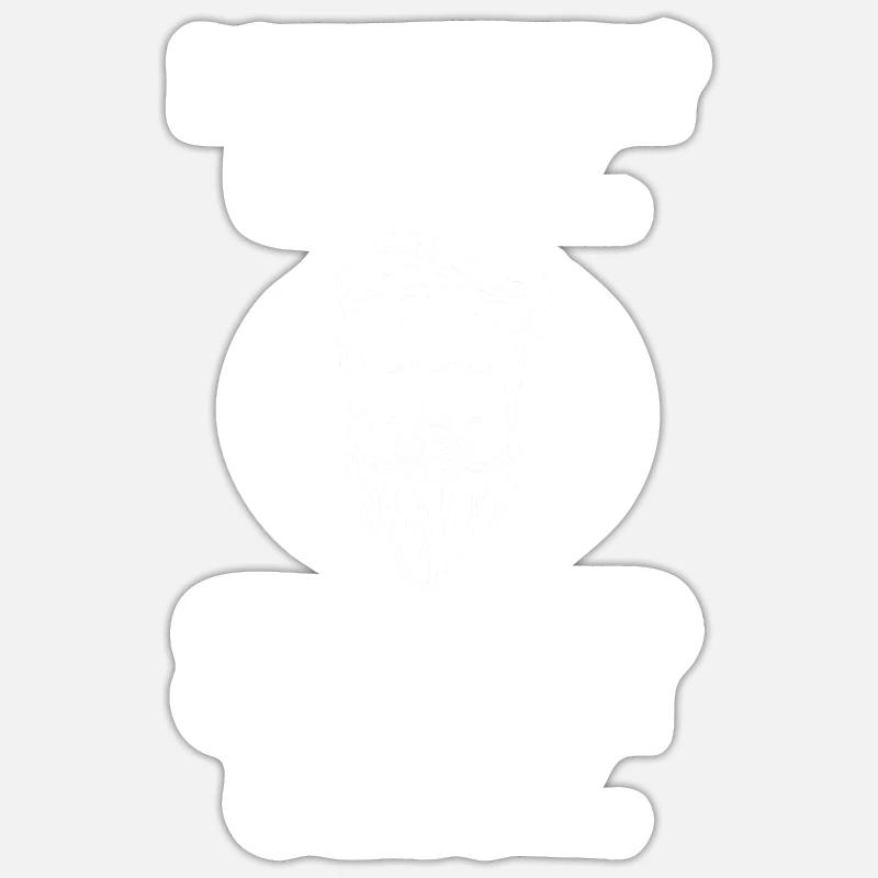 Bärtig Bartträger Bart Sticker Größe S (10 x 10 cm)