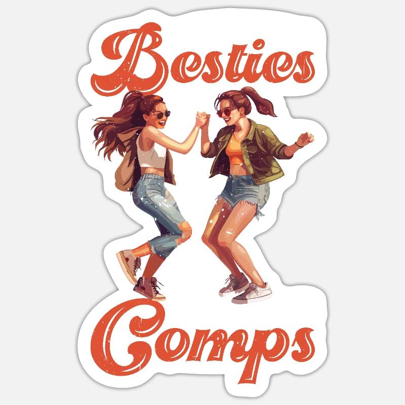 Weekends Besties And Dance Comps 6 - Sticker Größe S (10 x 10 cm) - Mattweiß