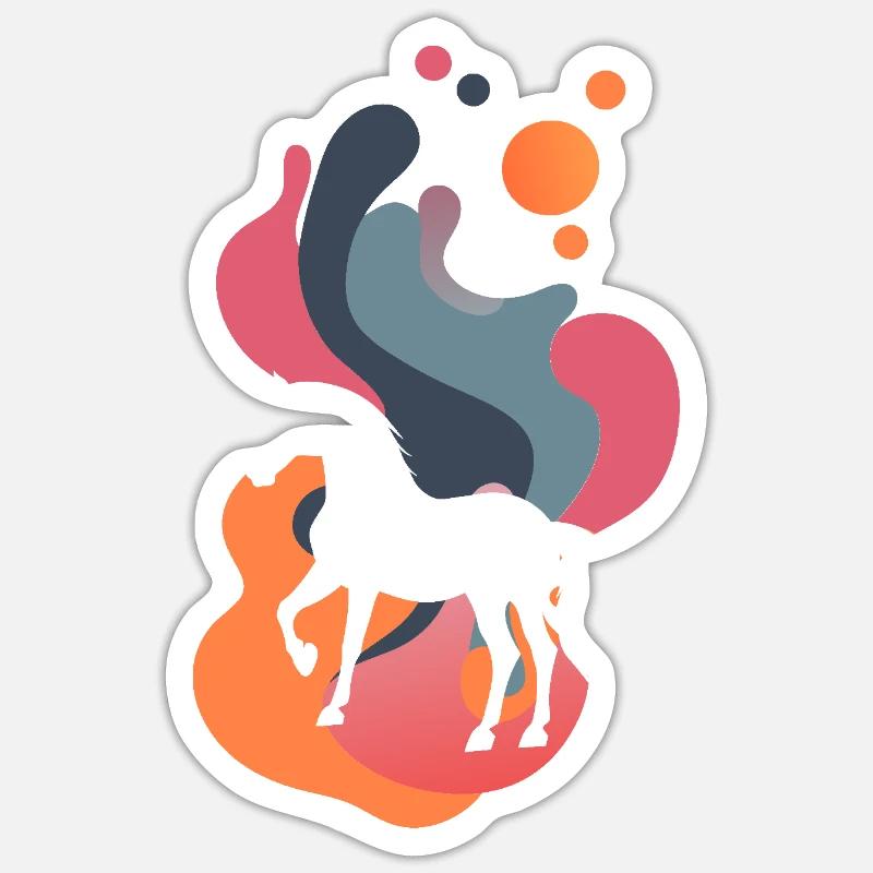 Pferd Hufe Pferde Sticker Größe S (10 x 10 cm)