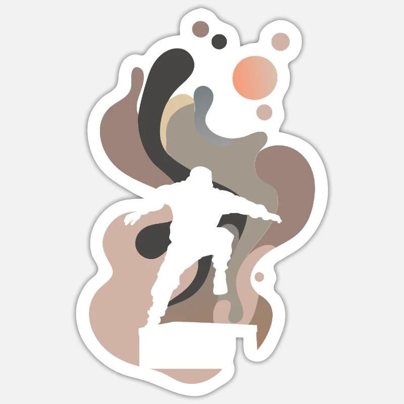 Traceurs d’obstacles de parkour Sticker taille S (10 x 10 cm)
