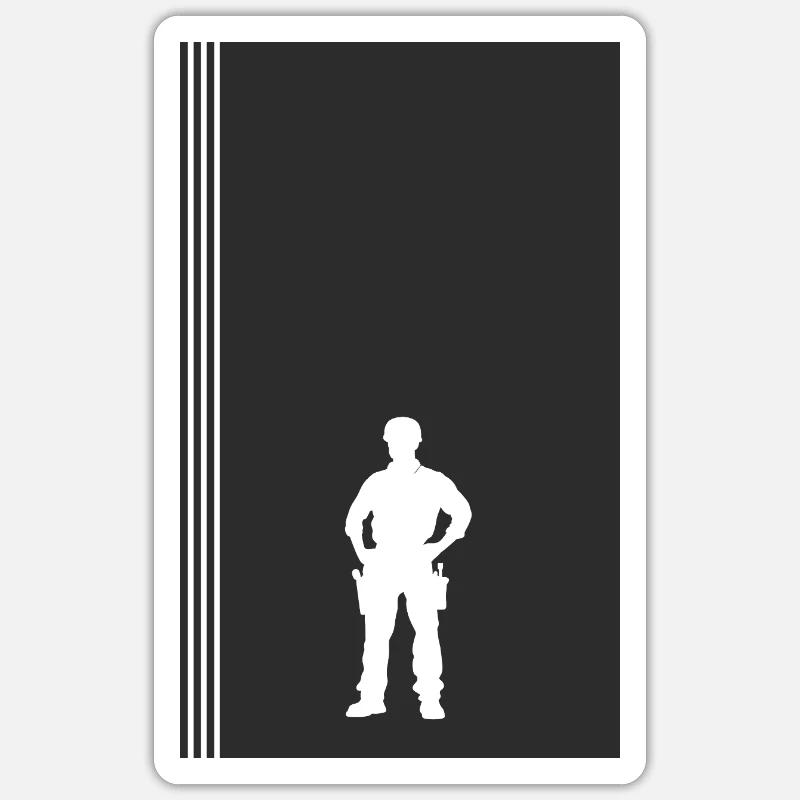 Plumber Tools - Sticker size S (10 x 10 cm) - white matte