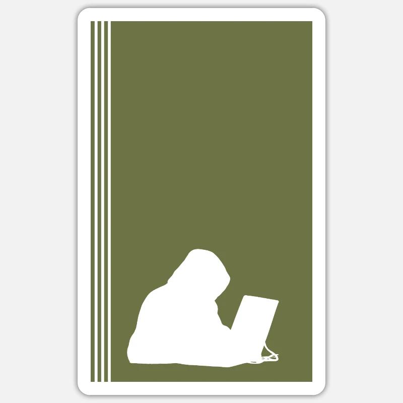 Computer Science Hacking Computer Scientist Sticker size S (10 x 10 cm)
