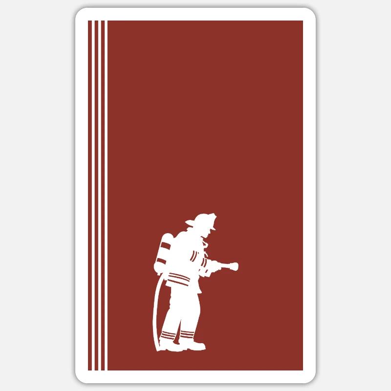 Firefighter Emergency Call Blue Light Sticker size S (10 x 10 cm)