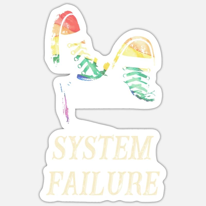 Défaillance du système - Sticker taille S (10 x 10 cm) - blanc mat