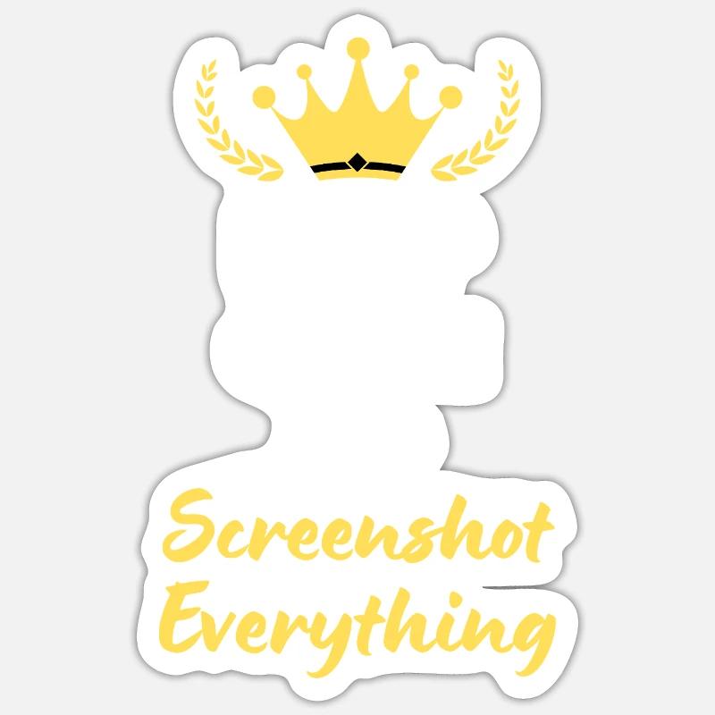 "Keep Calm and Screenshot Everything" - Digital Sticker size S (10 x 10 cm)