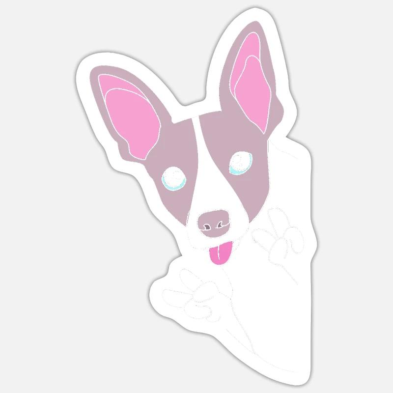 Rat Terrier Sticker Größe S (10 x 10 cm)