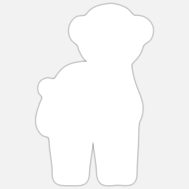 camel - Sticker size S (10 x 10 cm) - white matte