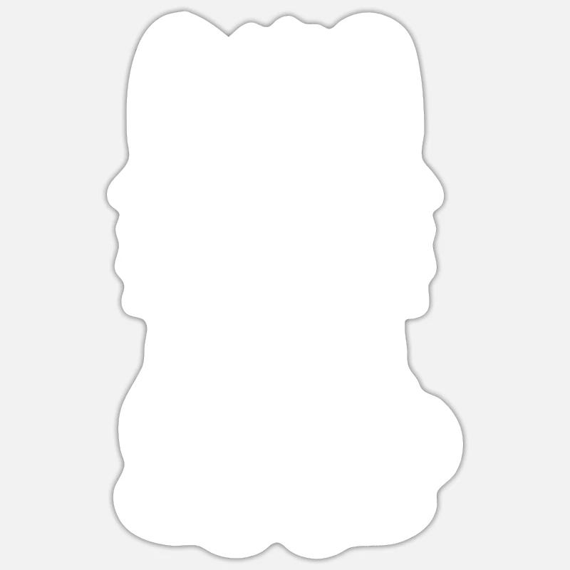 Pomsky - Sticker size S (10 x 10 cm) - white matte