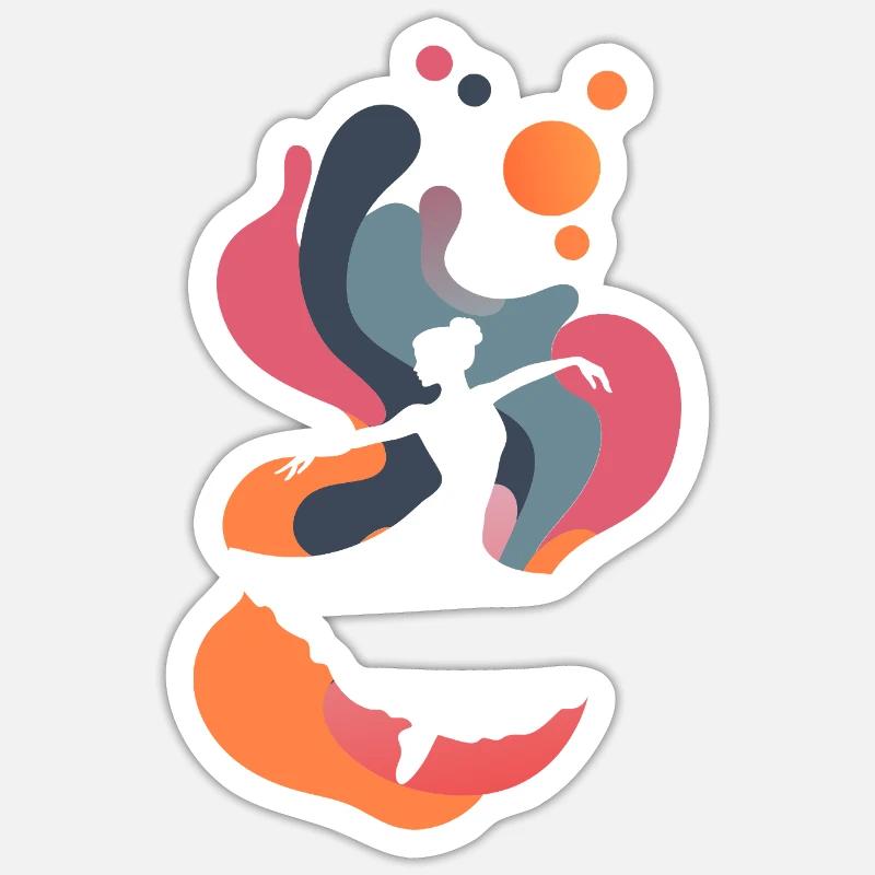 Dancing Dance Instructor Sticker size S (10 x 10 cm)