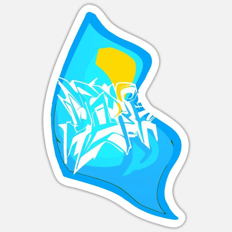 Graffiti Farben - Sticker Größe S (10 x 10 cm) - Mattweiß