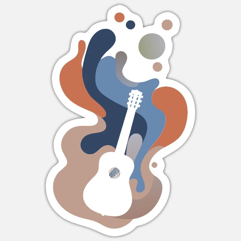 Guitare Basse Shouter Sticker taille S (10 x 10 cm)