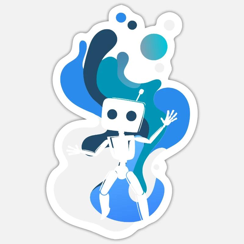 Robotics Scifi Informatics Sticker size S (10 x 10 cm)