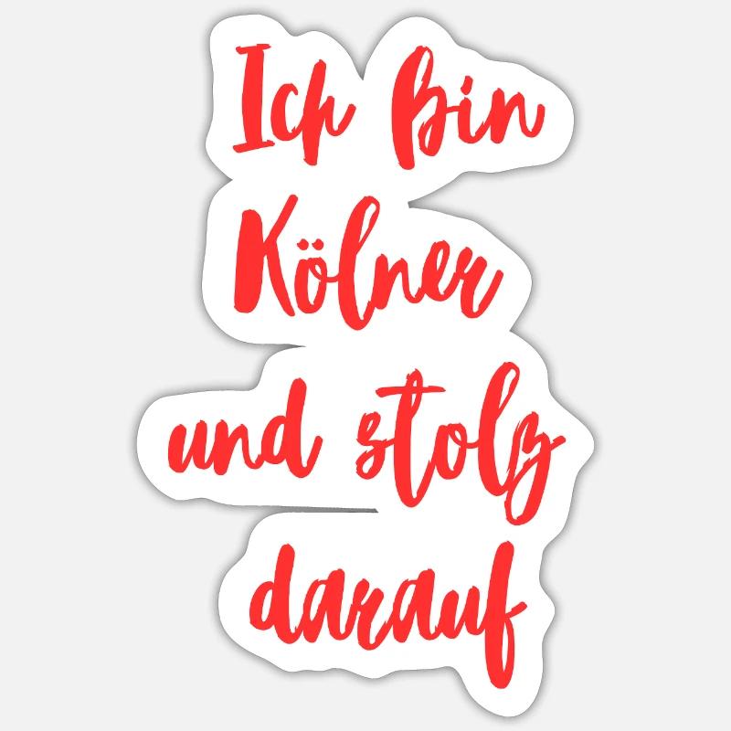 Ich bin ein Kölner Sticker Größe S (10 x 10 cm)