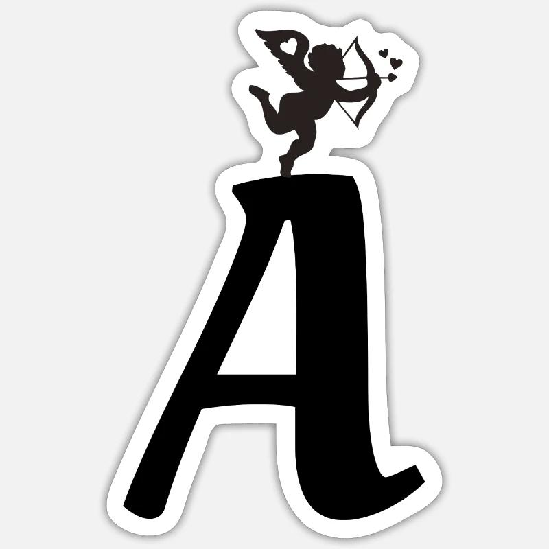 A - Sticker Größe S (10 x 10 cm) - Mattweiß