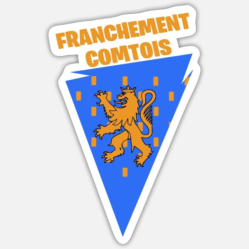 Franchement comtois Sticker taille S (10 x 10 cm)