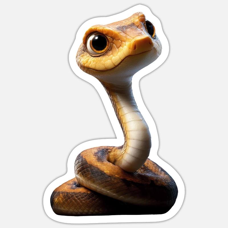 snake, python, cobra, rattlesnake, snakes Sticker size S (10 x 10 cm)